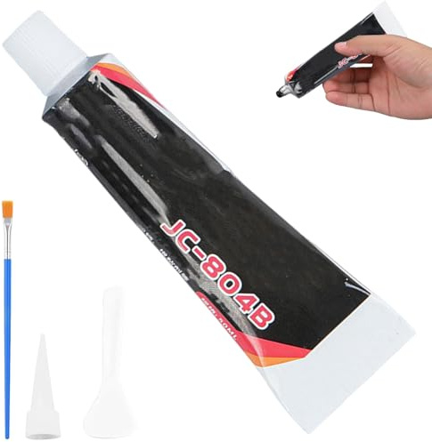 RVYEIOP Colla Sigillante Auto Nera 100ml - Adesivo Professionale per Parabrezza, Guarnizioni, Vetri e Carrozzeria - Sigillante Impermeabile e Resistente per Motore, Plastiche e Metall