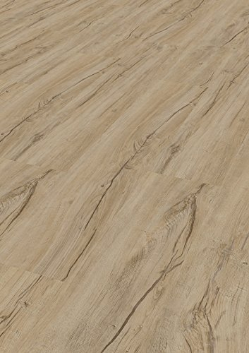 Tepcor ® Vinyl Designboden zum klicken - 7 mm Stärke, 0,55 mm Nutzschicht - 1 Paket (1,74 m²) | Vinylboden zum klicken - Klickvinyl in Holzoptik - Fußboden aus Vinyl - Vinyldesignboden, (Rustico)
