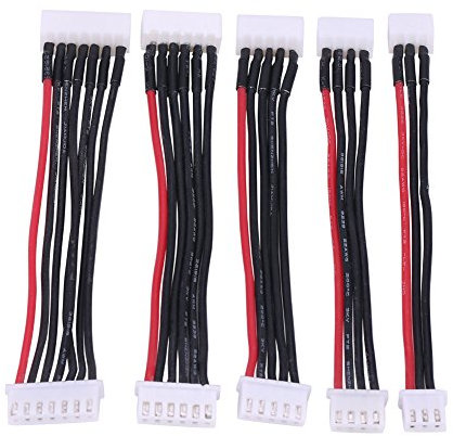 Silikon Lipo Batterie Verlängerungskabel, Gleichgewichtskabel für 2S-6S, Ladegerät Adapter, 10cm mit Stecker Blei für Drone, RC Modelle, Elektrische Werkzeuge