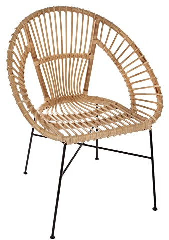 ATMOSPHERA CREATEUR D'INTERIEUR Sillón de Mimbre Natural y Metal