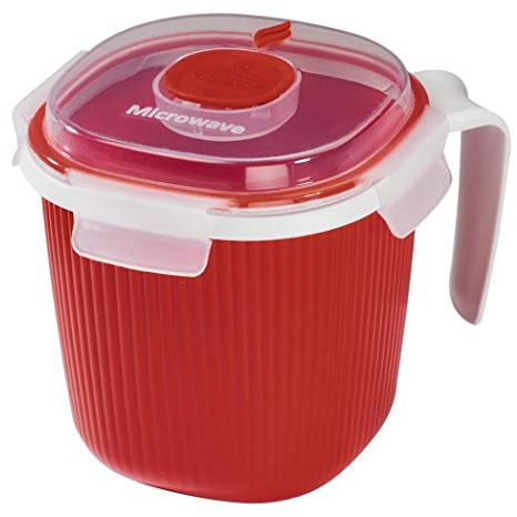Xavax 00111487 Mikrowellentasse, 0.7 L, Rot