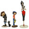 NECA Coraline PVC Mini Figure Set Coraline, Cat, Wybie & Mother 4 Personaggi PVC in plastica. Produttori