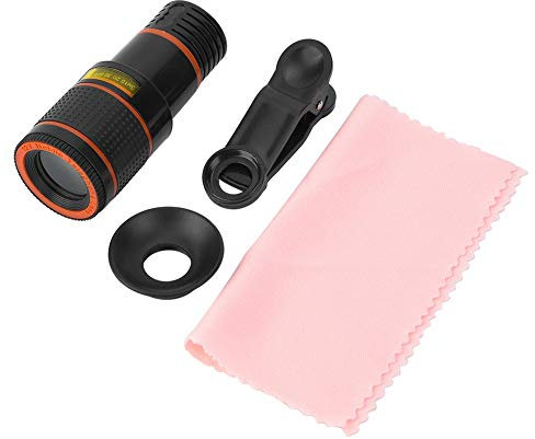 Teleobiettivo Professionale 12X con Messa a Fuoco telescopica Universale per Tablet Cellulare Telescopio HD con teleobiettivo telescopico Senza Obiettivo da vignettatura