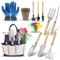 Outils de Jardinage, DEWINNER à Main Ensemble Outils de Jardin pour Plantes, 23 PCs Kit Avec Sac de Rangement, acier inoxydable, cadeau de femme homme