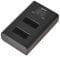 DSTE Dual USB Charger with LCD Display Compatible with SPCC1B Battery and GOPRO MAX Digital Camera - Powered via USB Cable from Type C to USB-A 2.0 Connector