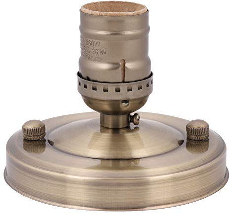 Fdit Lampensockel Adapter E26/E27 Vintage Industrie Decken-/Wandleuchte Sockel Halter Hängelampe Lampe Schraubfassung(Grüne Bronze)
