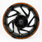 BIKE-label Felgenrandaufkleber Reflex Orange Breite 9mm GP Style 17 Zoll Auto Motorrad 700202VA