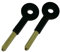 2 x fiXte Universal Brass Bolt Key Security Rack Door Star Key Lock for Doors and Windows 80mm Key Length 30mm