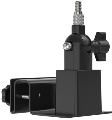 Holicfun Universal Solar Panel Gutter Mount for Ring, Arlo, Eufy, Wyze, Reolink Solar Panels and More (Black)