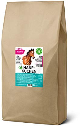 Hanfkuchen (Trester) für Tiere 100% kaltgepresst, 20 kg, Hanfpellets für Tiere