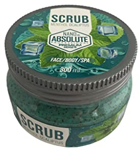 NANO ABSOLUTE Menthol Eukalyptus Face & Body Scrub 300ml | peeling gesicht | peeling körper | Face & Body & Spa | skin care | Erfrischendes Peeling für Damen & Herren