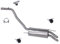 ATEC Germany Auspuff Schalldämpfer Set 1x Endschalldämpfer, mit Montagematerial Kompatibel mit VW TRANSPORTER T4