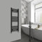 Warmehaus Radiador de toallero moderno para baño, 1000 x 400 mm, recto para baño, cocina, color negro