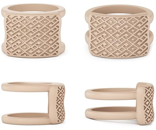 2PCS Ring Protectors for Working Out - Wedding Band Cover - Silicone Ring Guard by RINFIT - Set of two: 4mm & 9mm - Patented Design, Silicone, No Gemstone