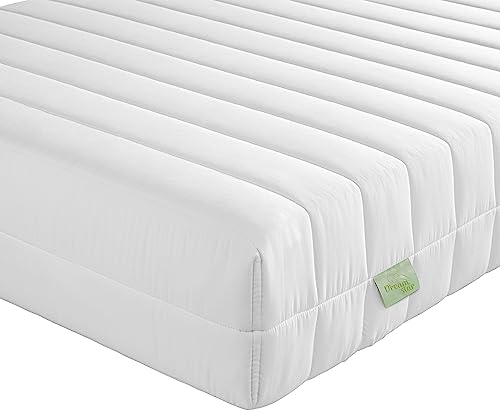 DreamStar - Easy Flex - Matelas orthopédique en mousse froide, 7 zones, certifié Oeko-Tex, degré de fermeté 2 et 3 (H2 et H3), enroulable 16 cm, fabriqué en UE, 160 x 200 cm.