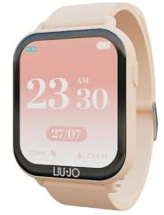 LIU JO Time SWLJ065 - Smartwatch da donna in silicone, 44 x 38 mm, colore: Rosa