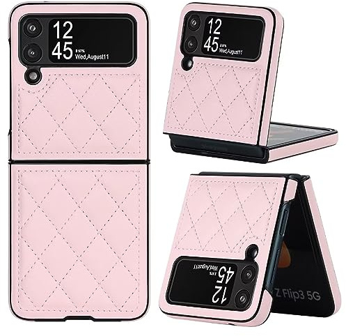 Ufgoszvp Hülle Case für Motorola Razr 40, Premium Lederhülle Dünne Ledertasche Handyhülle mit Handytasche Ständer Flip Schutzhülle Kompatibel mit Motorola Razr 40 Handy Hüllen Rosa