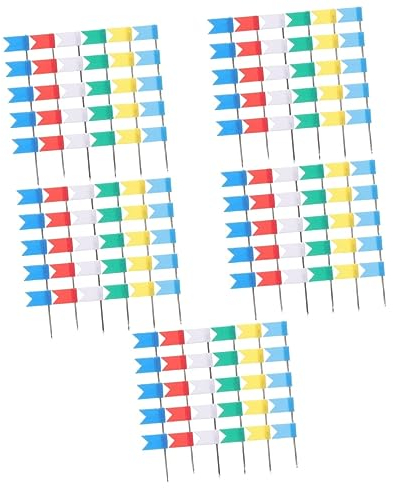 Ciieeo 500 Stk Reißzwecke Karte Heftet Flagge Bastelpapier Stift Stecknadel Für Karte Reisekartenhefte Daumen Heften Drücken Kartenstecknadel Reißnägel Rote Fahne Reisen Mini Metall