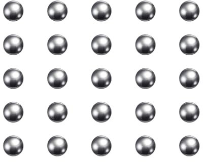 sourcing map 60Stück Kugellager Kugeln 3mm Durchmesser G10 Präzision Metallkugeln, Kugellager Stahlkugeln für Fahrräder Skateboard Rollen Silber
