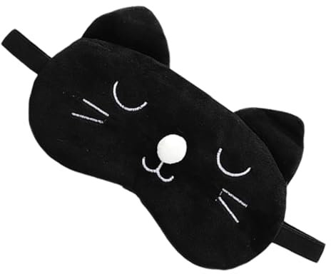 GLEAVI 1stück Cartoon Cat Schlafmaske Mit Elastischem Band Niedliche Augenbinde Für Entspannenden Schlaf Zu Hause Reisen Hotel Für Erwachsene Und Mädchen