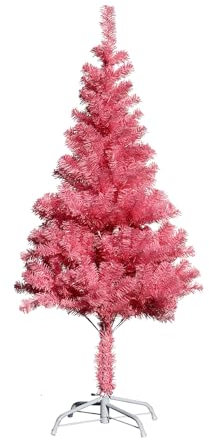 Mojawo Künstlicher Tannenbaum Weihnachtsbaum 60/150/180 cm Christbaum inkl Ständer Pink, Größen:150cm