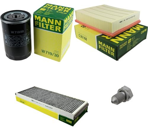 EISENFELS Inspektionspaket Wartungspaket Filterset mit Ölfilter W 719/30, Luftfilter C 26 168, Innenraumfilter CUK 3955, Verschlussschraube