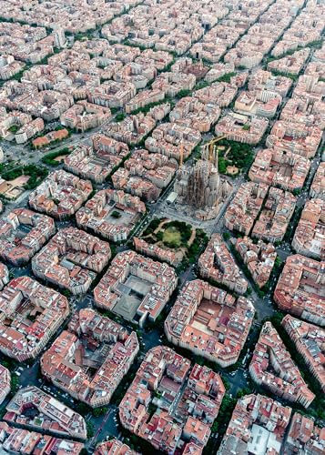 Ravensburger Puzzle 1000 Teile - Barcelona von Oben - Stadt-Puzzle für Erwachsene und Kinder ab 14 Jahren, Modern, 69.90 cm x 49.70 cm