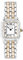 Sekonda Monica Damen-Quarzuhr, 20 mm, Gehäuse und Armband aus Legierung, mit Lünette und weißem Zifferblatt, Glitzerndes Rotgold, zweifarbig, Modern