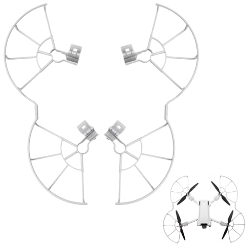 Granvoo Mini 3 Pro Propeller Schutz, Schnellspanner Abnehmbarer Propeller Protector, 360° Propellerschützer, Kunststoff Drohne Propeller Klingen Guard Schutzhülle Kompatibel mit DJI Mini 3 Pro