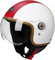 Unisex-Erwachsene Vintage-Motorrad-3/4-Helm, Klassischer Leder-Motorrad-Jet-Halbhelm Mit Sonnenblende, ECE-Zugelassene Retro-Helme Mit Offenem Gesicht Für Cruiser Scooter A,M=56-67CM