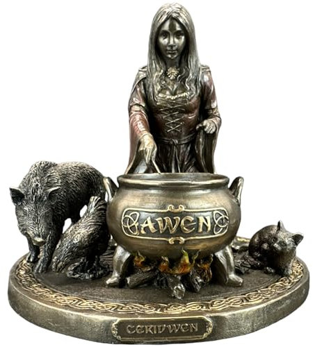 57 SPECIAL REPLICAS Skulptur Deko Walisische Mythologie Fruchtbarkeitsgöttin Ceridwen Deko Bronzefigur als Geschenk für Wohnzimmerdekoration Figuren Deko