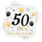 Servietten 50. geburtstag, 30 Stück Schwarze Gold Geburtstags Servietten, Deko 50. Geburtstag Schön, dass Du da bist, 3-Lagig Papierservietten für Mann Frau Geburtstag Feier Jubiläum Tischdekoration