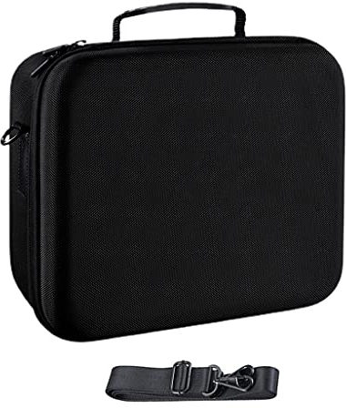 BABYVIVA Aufbewahrungstasche, NS Game Storage Box Console Pro Controller und Zubehör mit Schultergurt Tragbar Reise Schwarz/Grau
