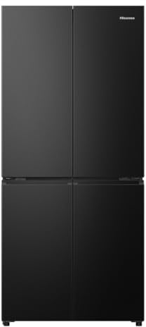 Hisense RQ5P470SAFD PureFlat 79cm Frost Free American Fridge Freezer Black