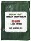 1.5m x 4m Green Tarpaulin Cover - 50gsm Thick - 5ft x 13ft Waterproof, Weatherproof, Frost-Resistant, UV Protection, Universal, Multipurpose, Groundsheet, Camping, Boating, Hiking Heavy Duty Sheet