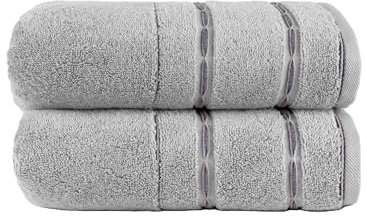 Premium Towels Freya. handtücher 50x100 I Duschtuch 50x100 (Grau). Qualität 550 gr/m2. Handtücher Set & Badetücher Set. Handtuch & Badetuch. Badetücher 100% Baumwolle mit Oeko-tex 100. Towel