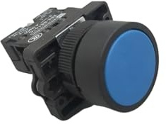 22mm Momentary Flat Push Button Switch XB2- EA31 EA42 ZB2-BE101C 102C NO/NC 10A Self Power Starter Switch Red Green IDGTTLDF(Beige)