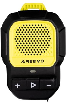 AREEVO PocketCLIP Wearable Speaker, IP67 Waterproof Bluetooth Speaker Clip-on Lightweight Portable Wireless Speaker with Smart Button Control Up to 10h Playtime Hifi Stereo