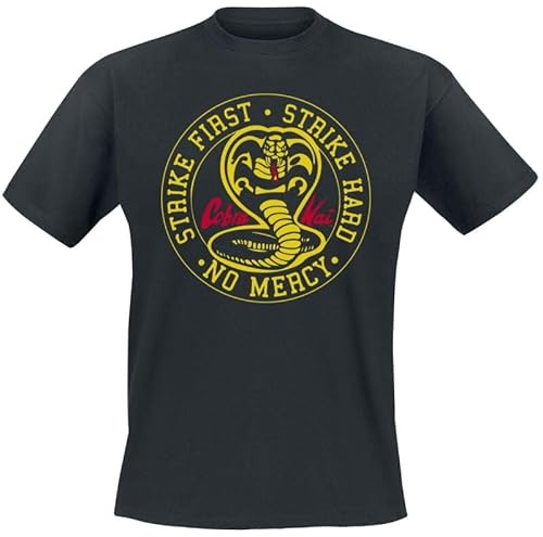 Cobra Kai Round Patch Männer T-Shirt schwarz