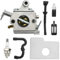 Ollanoos 11301200603 Carburetor Kit with Spark Plug Fuel Filter, Replacement for Stihl 017 018 MS170 MS180, Replace C1Q-S57