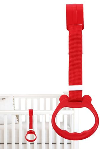 Baby Stand-up-Ringe, Krippen-Werkzeug-Ringe, Laufgitter-Ringe zum Hochziehen – Ergomic, Übungswerkzeug, bunt, verbessert das Greifen und Ziehen für und Mädchen