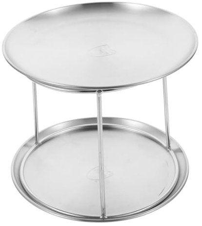 TOPPERFUN Présentoir à Fruits de Mer pour Présenter et Tenir les Fruits de Mer en Acier Inoxydable Double Couche, Élégant et Robuste lors de Fêtes et Usages Quotidiens