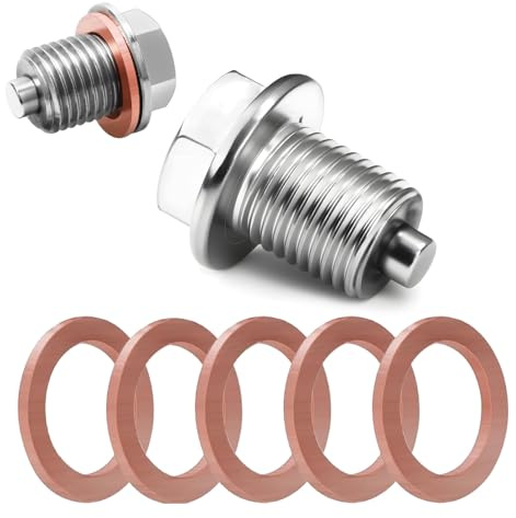 afhgdjr ÖLablassschraube M14x1,5 ÖLablassschraube Mit Dichtring, Mit Dichtring ÖLablassschraube, Magnetische Dichtung ÖLwannenablassmutter,für Eine Vielzahl Von öLablassschraube Vw,Usw
