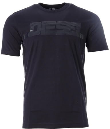 Diesel Men's Black T-Shirt RPATI0, Black, XL