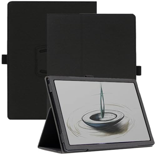 AKNICI Custodia Cover per BOOX Tab X C Tablet 13,3 Pollici, Pelle PU Cover Custodia Protettiva con Cinghia di Sicurezza e Magnete e Funzione di Supporto