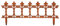 aubaho Beetstecker Zaun Beeteinfassung Antik-Stil Eisen rostig 83x34cm