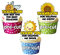AK Giftshop PRECUT Thank You Teacher - Bee Sun Flower - Edible Cupcake Toppers/Cake Decorations (Pack of 12)