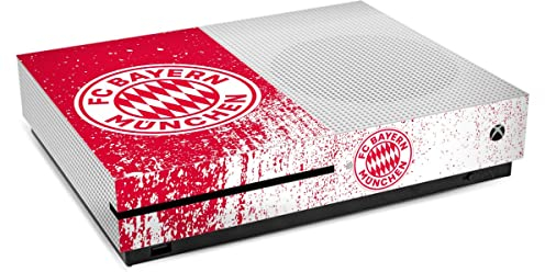 DeinDesign Skin kompatibel mit Microsoft Xbox One S Folie Sticker FC Bayern München Offizielles Lizenzprodukt FCB