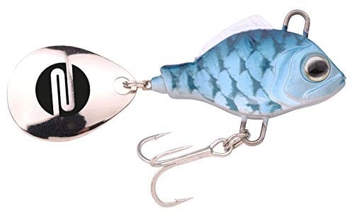 SPRO ASP Spinner UV– Searchbait mit original Gamakatsu Haken zum Angeln auf Raubfisch, Spinnangeln, Gewicht:18g, Farbe:Herring UV