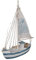 CBK-MS Standmodell Segelschiff Holzschiff Segelboot 28 x 21 cm mit Beleuchtung 13 LEDs Maritim Deko